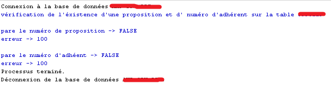 Procédure optimisée