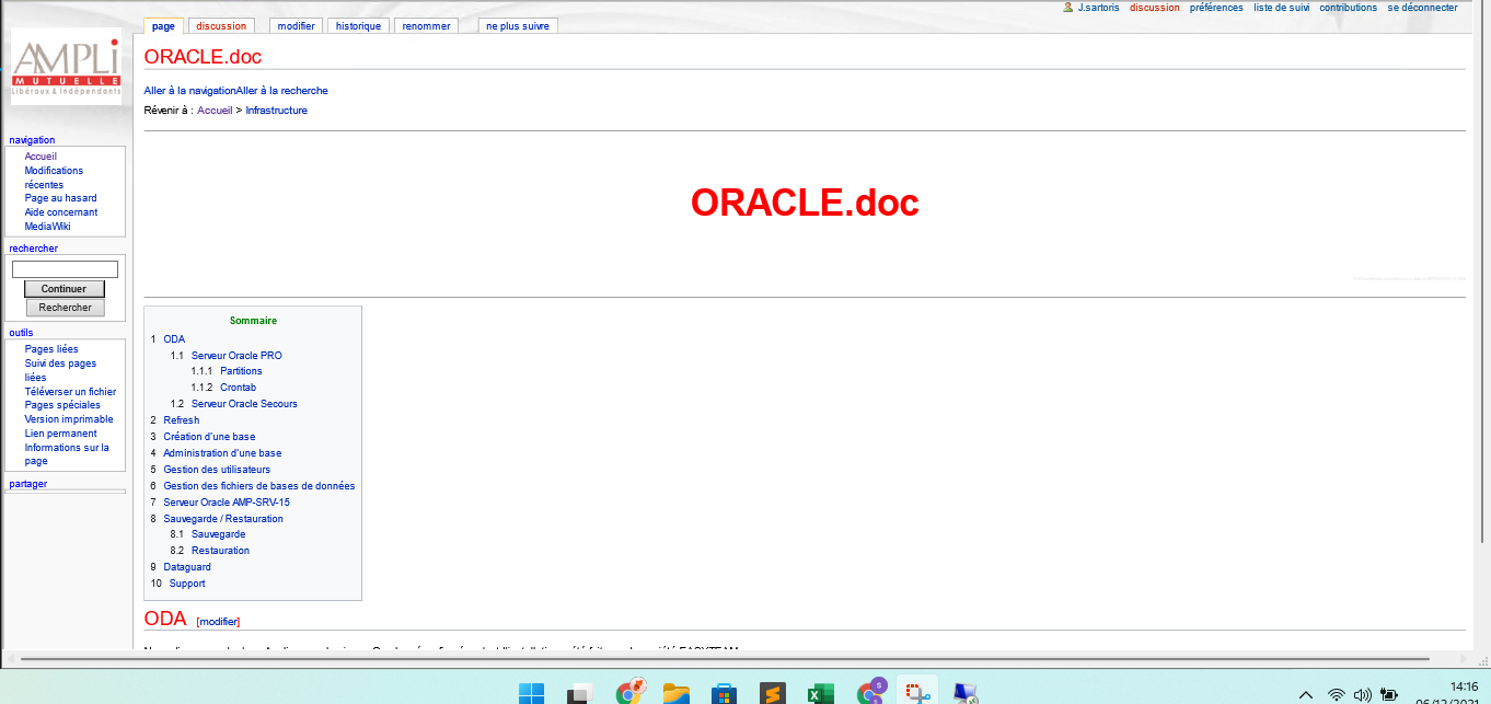 Page d'accueil du wiki